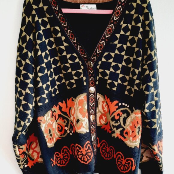 Vintage Autumnal Cardigan - Picture 2 of 7